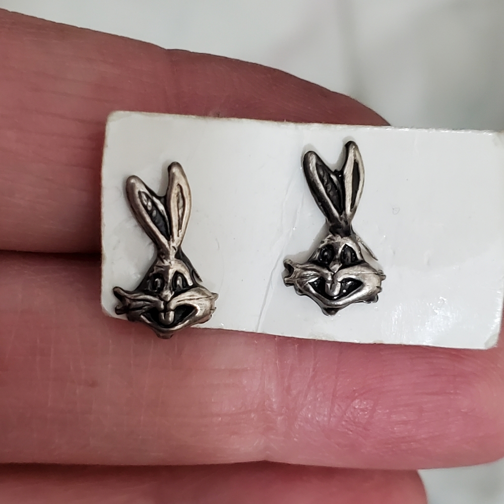 Bugs Bunny Stud Earrings 925 Sterling